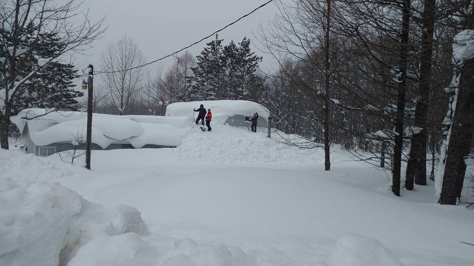 Heavy snow accumulation — winter operations
